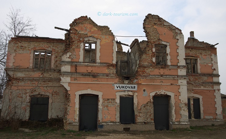 war ruin, Vukovar, a monument to the ferocity of the Yugoslav wars