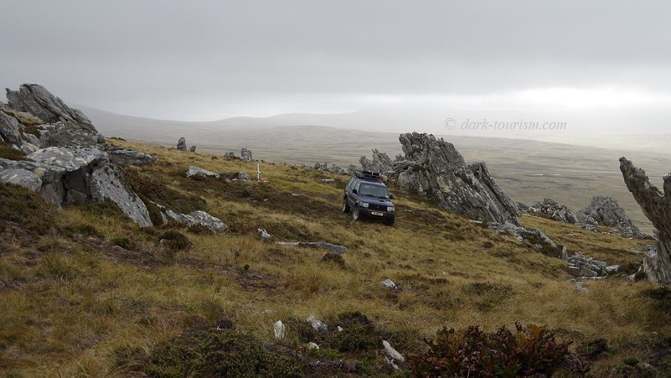 1 - battlefield tourism by 4x4 Jeep, Mt Longdon, Falkland Islands