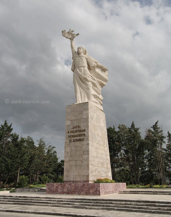 Tirana 19 - Mother Albania statue at the National Martyrs Cemetery